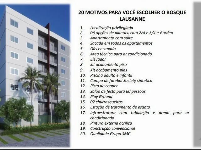 Imagem 2: Bosque Lausanne - Financiamento por Todos os Bancos - Pronto para Morar