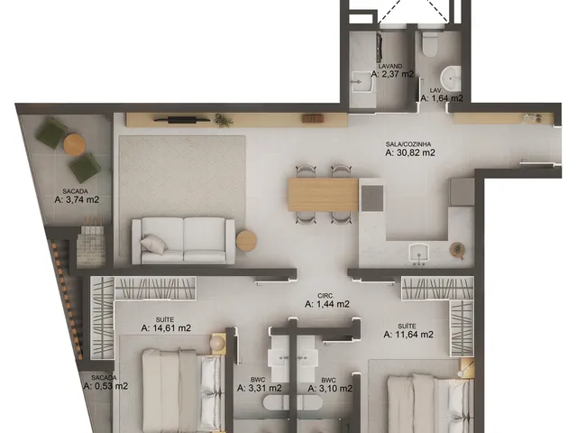 Imagem 14: Origem Jurerê - Residencial - Origem Jurerê - Residencial