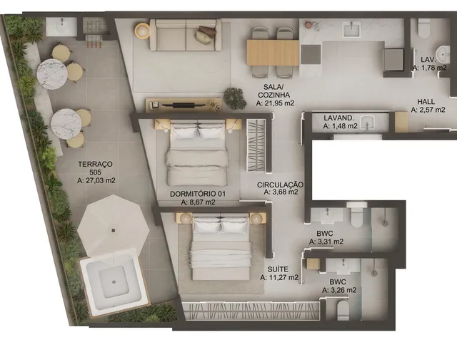 Imagem 4: Origem Jurerê - Residencial - Origem Jurerê - Residencial