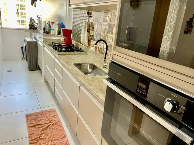 Imagem 14: Apto 105m², 3 Quartos; 1 Suíte, Varanda; 3 Banheiros; Sala 2 Ambientes; Cozinha; Área