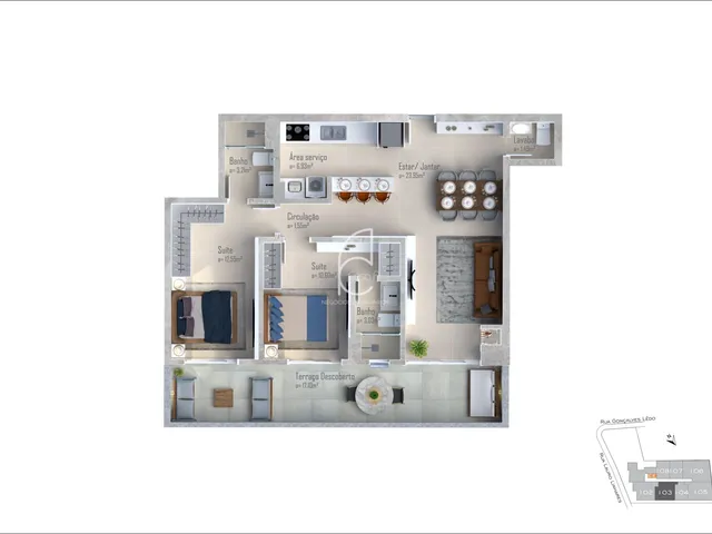 Imagem 10: Apartamento Cobertura Duplex 3 dormitórios sendo 1 suíte