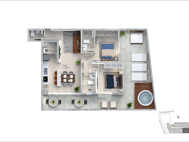 Imagem 4: Apartamento Cobertura Duplex 3 dormitórios sendo 1 suíte