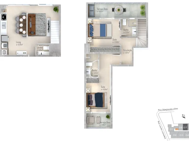 Imagem 15: Apartamento Cobertura Duplex 3 dormitórios sendo 1 suíte