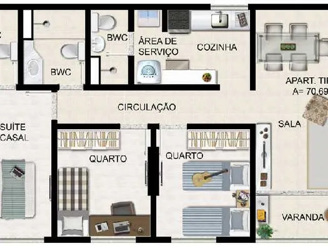 Imagem 12: LIFE RESIDENCE Apartamento com 3 dormitórios