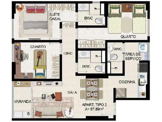 Imagem 13: LIFE RESIDENCE Apartamento com 3 dormitórios