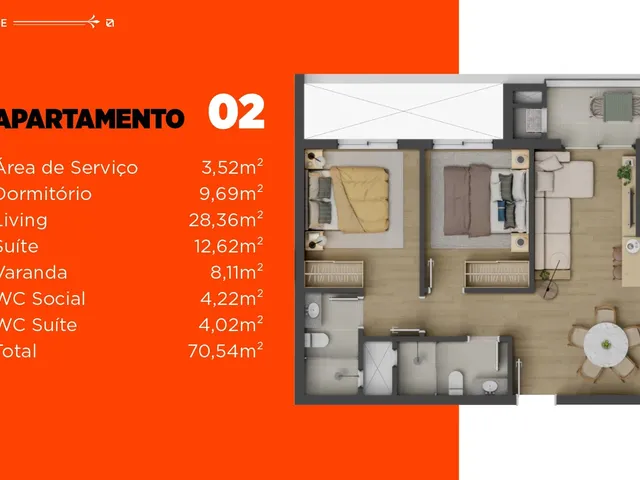 Imagem 7: Tecca Residence Apartamento com 2 dormitórios