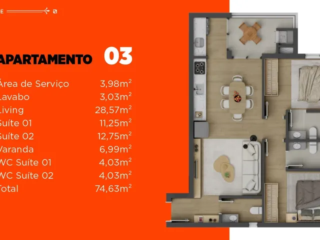 Imagem 8: Tecca Residence Apartamento com 2 dormitórios