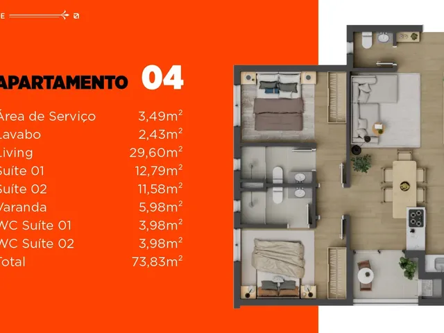 Imagem 9: Tecca Residence Apartamento com 2 dormitórios