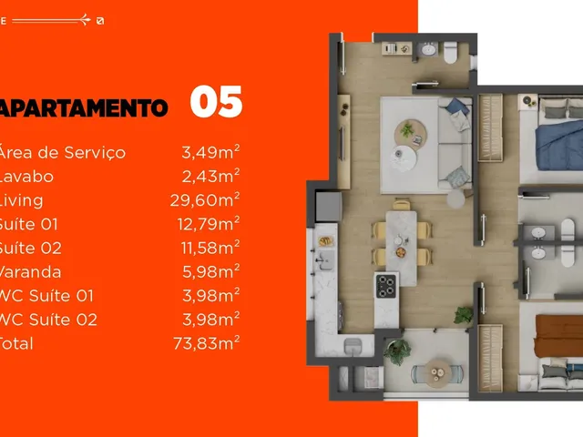 Imagem 10: Tecca Residence Apartamento com 2 dormitórios