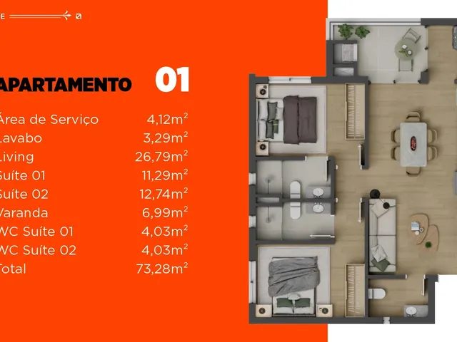 Imagem 6: Tecca Residence Apartamento com 2 dormitórios