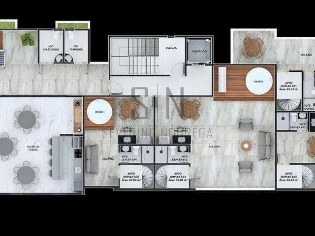 Imagem 5: Apartamento Moderno com Rooftop Panorâmico à Venda no Jardim Oceania 2 Quartos em