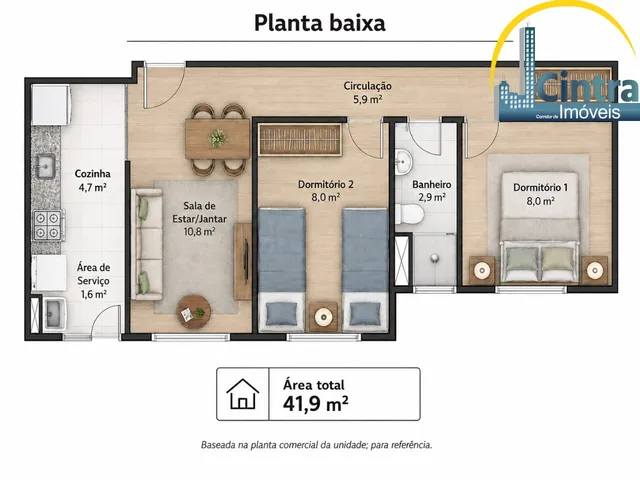Imagem 10: VENDO APARTAMENTO TÉRREO EM ITAPUÃ, COND. VILLAGIO DO ALTO, 2/4, R$ 175.000,00