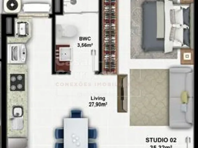 Imagem 10: LINDO APARTAMENTO DE 1 DORMITÓRIO PRÓXIMO DA UNIFEBE