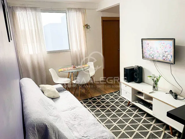 Imagem: O apartamento possui 2 Dormitórios, 1 Banheiro, 1 Vaga na