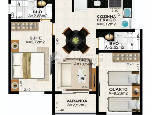 Imagem 9: Apartamento á Venda no Tabapuá - Caucaia/CE