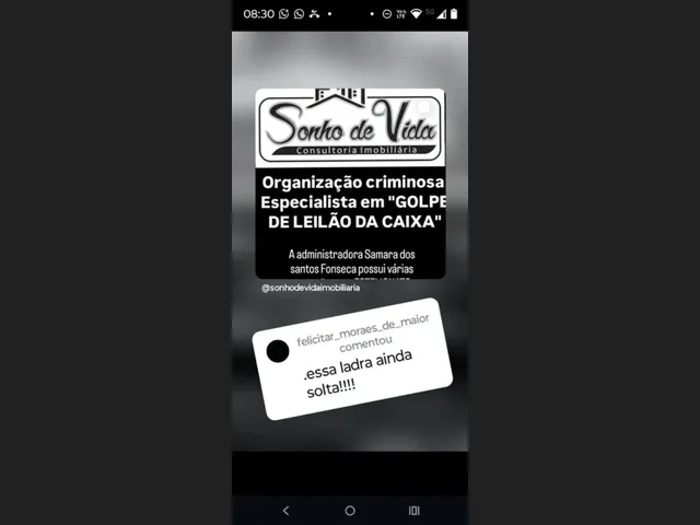 Imagem 2: Samara dos Santos Fonseca Estelionataria