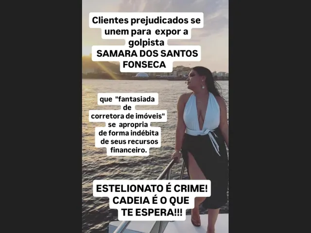 Imagem 15: Samara dos Santos Fonseca Estelionataria