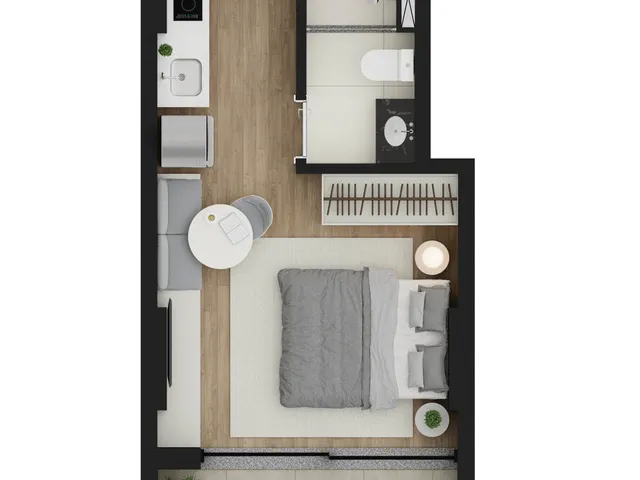 Imagem 9: Cobertura à venda no Centro de Curitiba-PR: 1 quarto, 2 banheiros e 52,21m² de área
