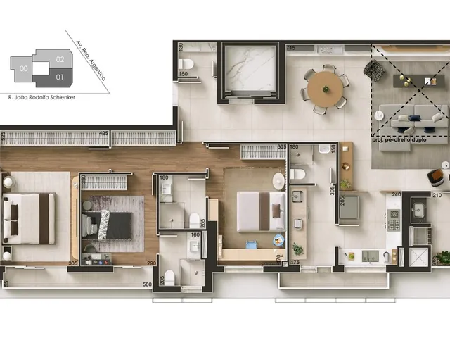 Imagem 13: Cedrat - Cedrat Apartamento com 3 dormitórios