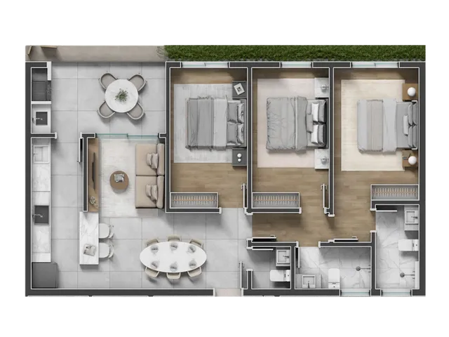Imagem 4: Bioma - Bioma Apartamento com 3 dormitórios