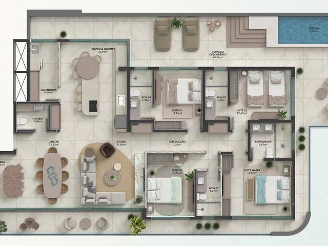 Imagem 3: Bris Apartamento com 4 dormitórios