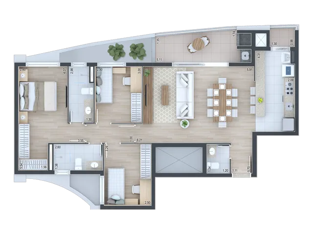 Imagem 5: APARTAMENTO RESIDENCIAL em Curitiba - PR, Ecoville