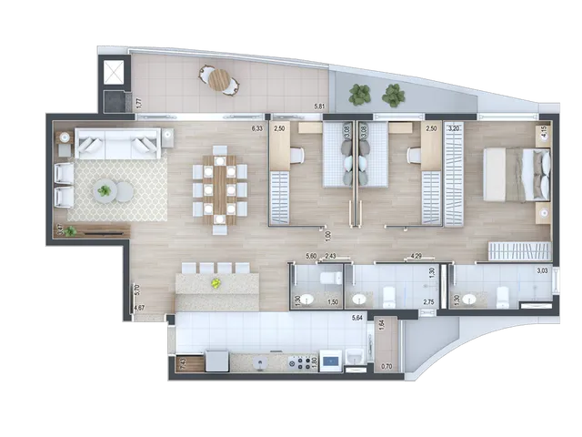 Imagem 7: APARTAMENTO RESIDENCIAL em Curitiba - PR, Ecoville