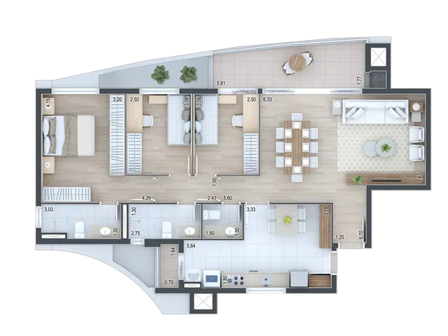 Imagem 8: APARTAMENTO RESIDENCIAL em Curitiba - PR, Ecoville