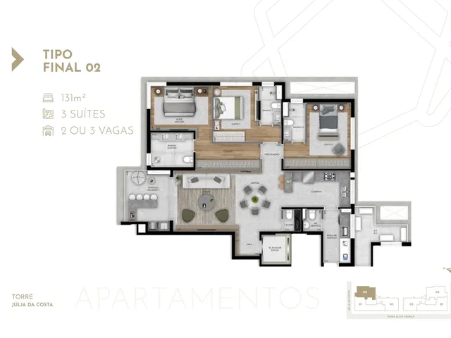Imagem 1: Álamo - Álamo Apartamento com 3 dormitórios