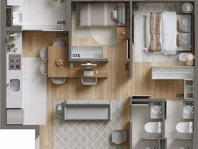 Imagem 9: Sorano - Sorano Apartamento com 2 dormitórios