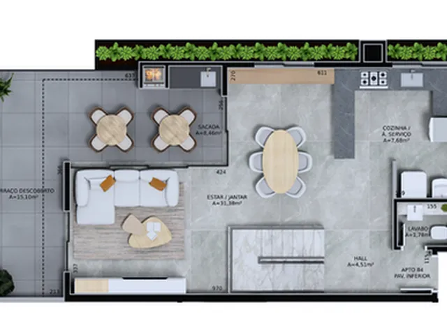 Imagem 8: Arte Acqua - Apartamento à venda no bairro Água Verde - Curitiba/PR