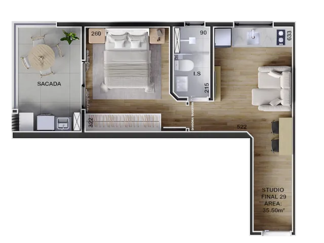 Imagem 10: Excelente oportunidade! Apartamento à venda em Curitiba-PR, Boa Vista, com 1 quarto, 1