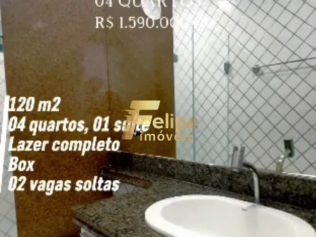 Imagem 4: BELÍSSIMO APARTAMENTO DE 04 QUARTOS, SENDO 01 SUÍTE, SOL DA MANHÃ, LAZER COMPLETO, À