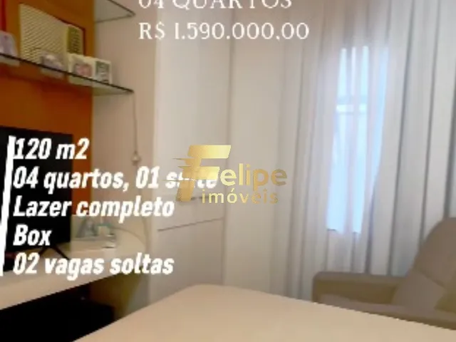 Imagem 9: BELÍSSIMO APARTAMENTO DE 04 QUARTOS, SENDO 01 SUÍTE, SOL DA MANHÃ, LAZER COMPLETO, À