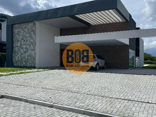 Imagem: A casa em condomínio possui 4 Dormitórios, 4 Suítes, 1 Banheiro