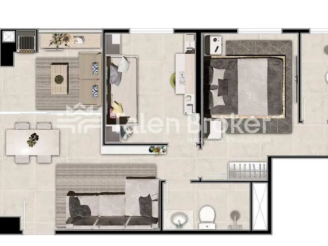 Imagem 15: Apartamento Exclusivo na Zona Sul: 2 Dorms (1 Suíte), Varanda, Lazer Premium e Entrada
