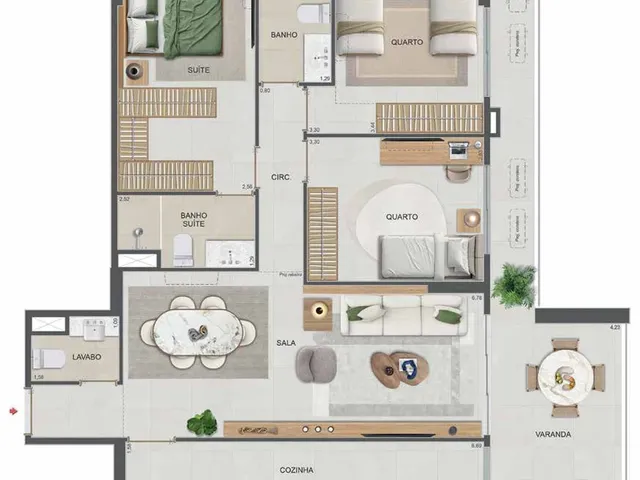 Imagem 10: SYMPHONY Apartamento com 3 dormitórios