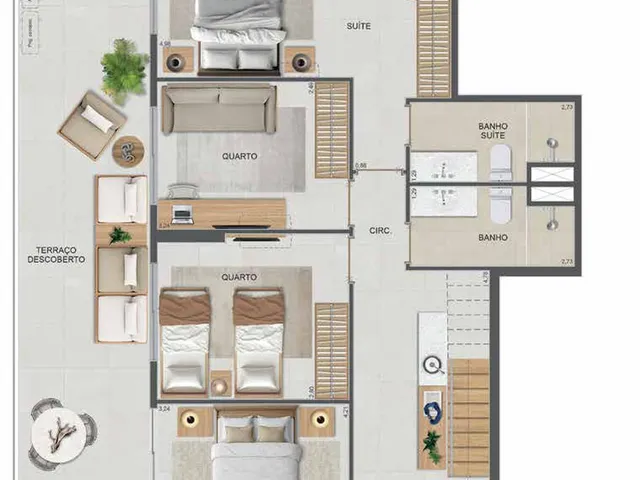 Imagem 4: SYMPHONY Apartamento com 3 dormitórios