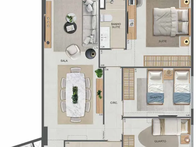 Imagem 8: SYMPHONY Apartamento com 3 dormitórios