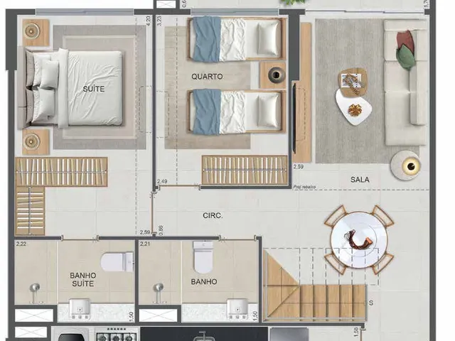 Imagem 3: SYMPHONY Apartamento com 3 dormitórios