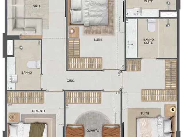 Imagem 11: SYMPHONY Apartamento com 3 dormitórios