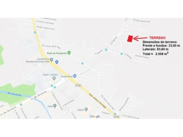 Imagem: Terreno em Florianópolis com Escritura