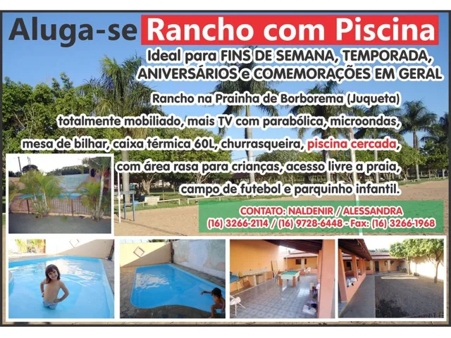 Imagem: Rancho Pesqueiro Casa Temporada Borborema