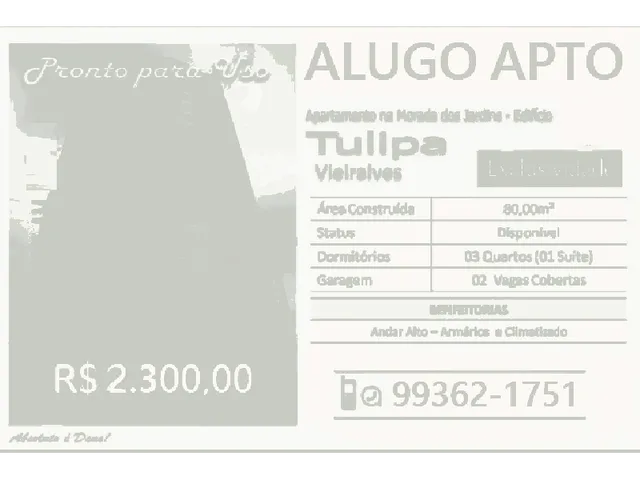 Imagem: Alugo Apto 85M² 3Q C/ Suíte 2 Vagas Cobertas