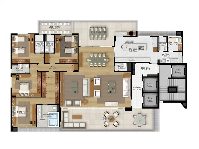 Imagem 1: Ed. City Bay Apartamento com 4 dormitórios