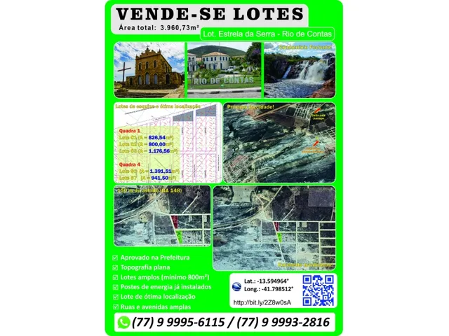 Imagem: Oportunidade!!! Lotes Rio de Contas - Ba