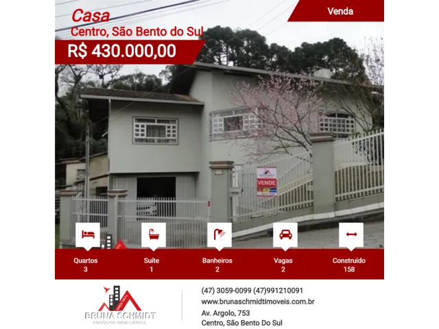 Imagem: Sobrado no Centro de São Bento do Sul