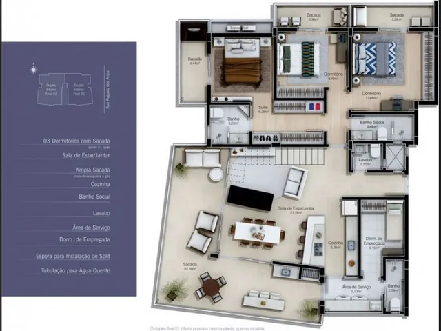 Imagem 6: Lorenzago Bairro Pio Corrêa Criciuma Apartamento a Venda