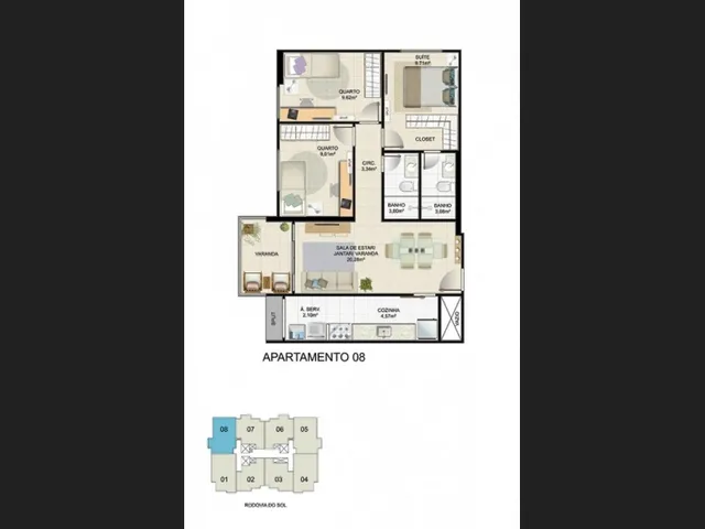 Imagem 4: Apartamento 3 Quartos para Venda em Itaparica Ed. Meliá