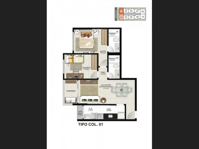 Imagem 6: Ed. Mar Cáspio Apartamento 2 Quartos para Venda em Praia de Itaparica Vila Velha Es